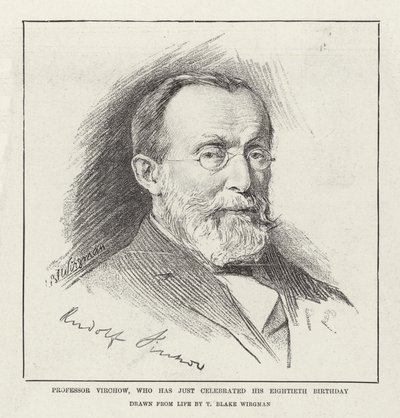 Professor Virchow, che ha appena celebrato il suo ottantesimo compleanno da Theodore Blake Wirgman